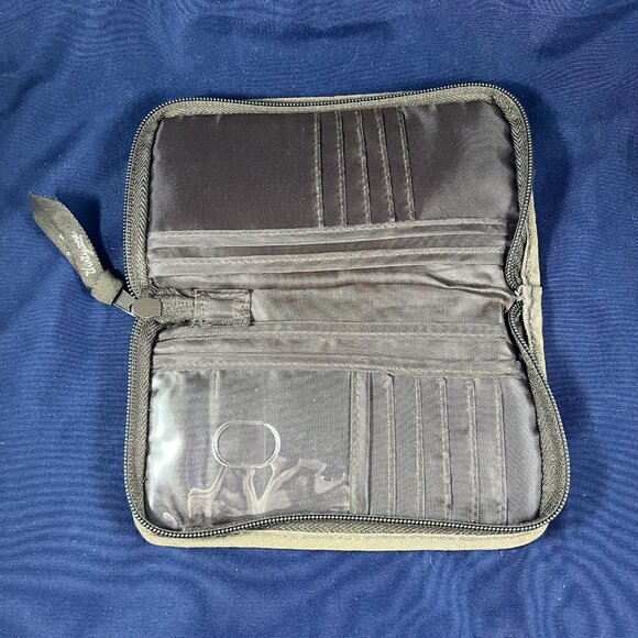 Thirty-One Wallet Brown Floral Quilted Organize Zippered Bohemian Chic - Picture 4 of 4